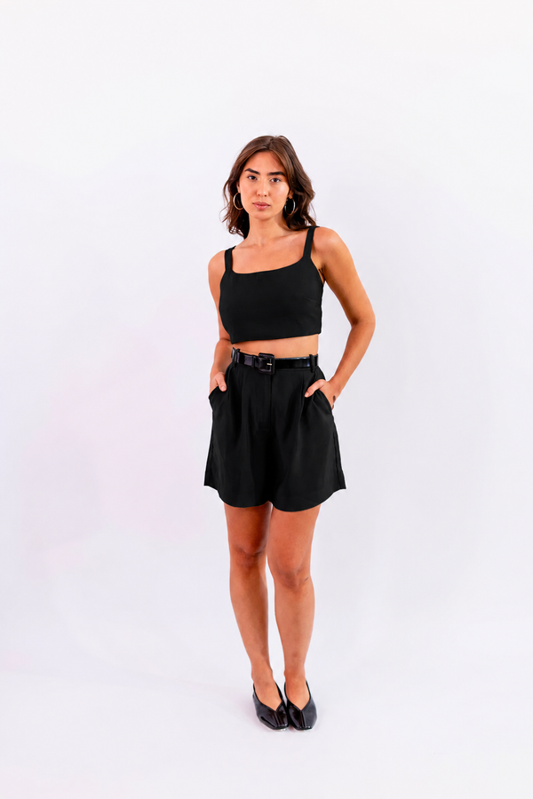 BERMUDA LEVE PRETO - LINA BE