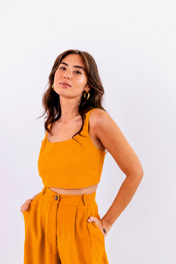 TOP LEVE AMARELO - LINA BE