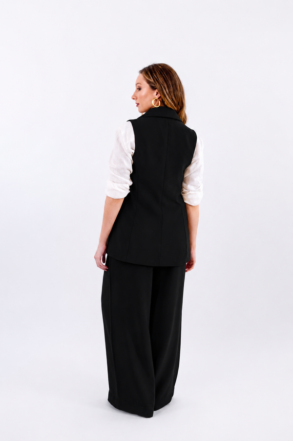 CALÇA PANTALONA LEVE PRETO - LINA BE