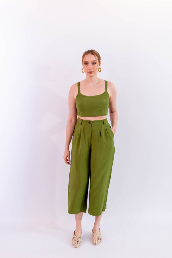 CALÇA PANTACOURT LEVE VERDE - LINA BE