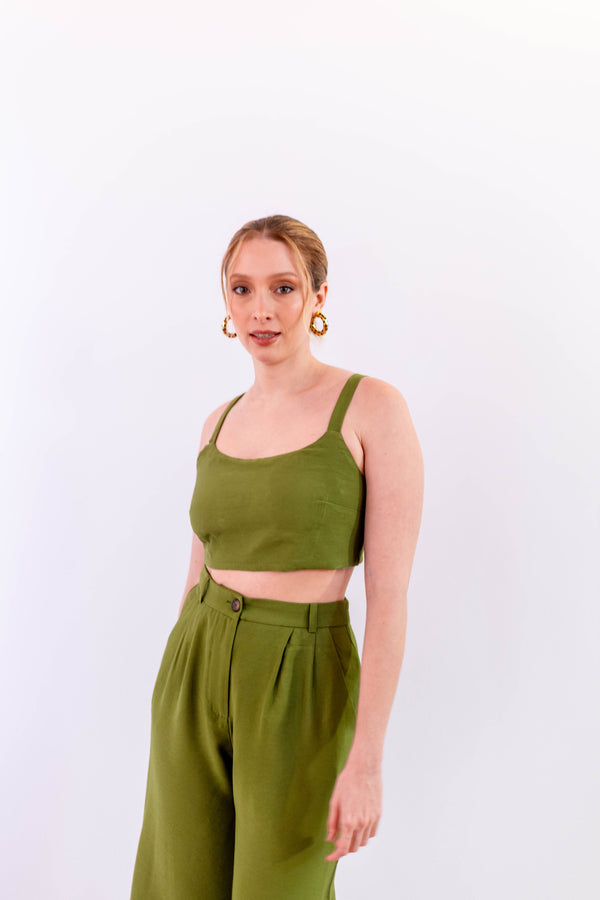 CALÇA PANTACOURT LEVE VERDE - LINA BE