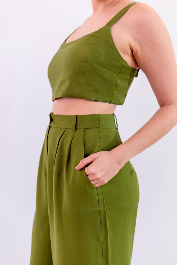CALÇA PANTACOURT LEVE VERDE - LINA BE