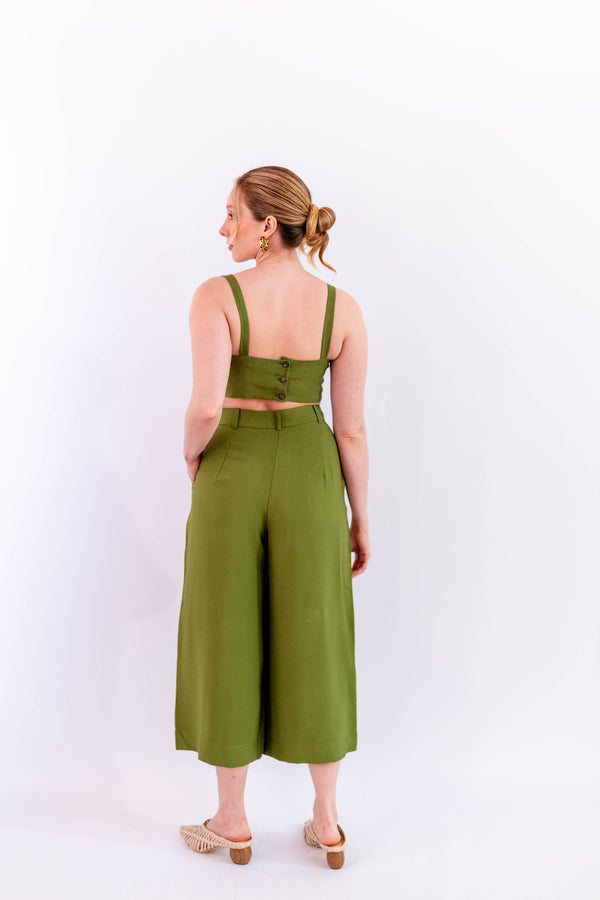 TOP LEVE VERDE - LINA BE