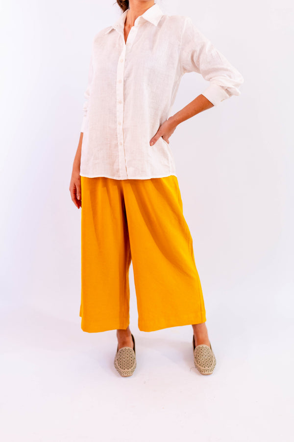CALÇA PANTACOURT LEVE AMARELO - LINA BE