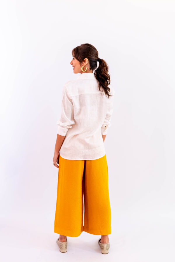 CALÇA PANTACOURT LEVE AMARELO - LINA BE