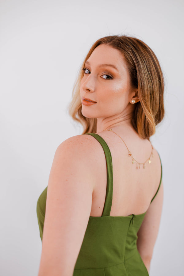 VESTIDO CURTO LEVE VERDE - LINA BE