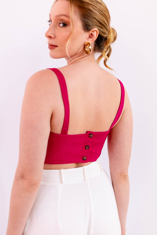 TOP LEVE ROSA - LINA BE