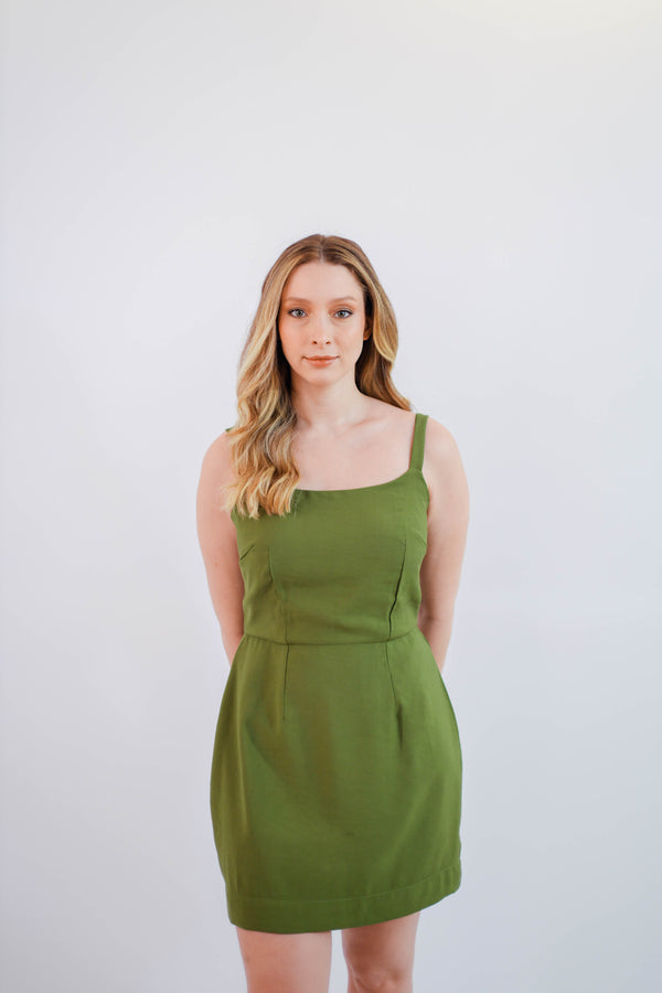 VESTIDO CURTO LEVE VERDE - LINA BE
