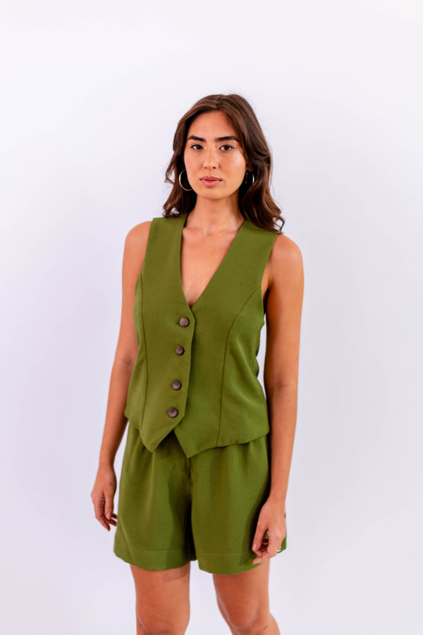 BERMUDA LEVE VERDE - LINA BE