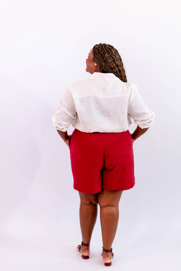 BERMUDA LEVE VERMELHO - LINA BE