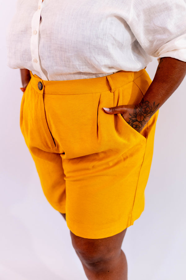 BERMUDA LEVE AMARELO - LINA BE