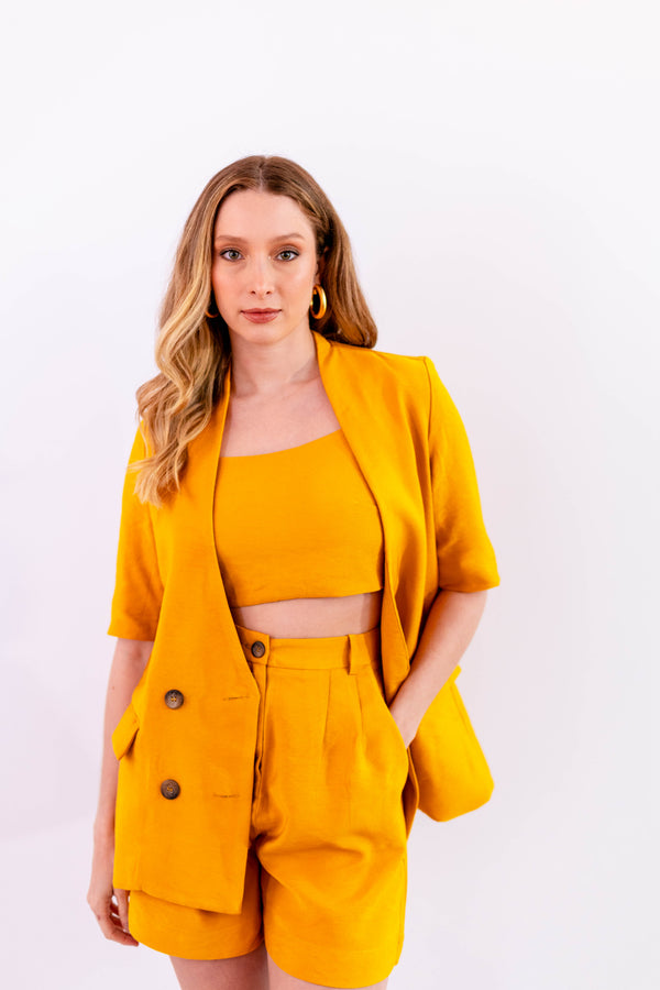 BERMUDA LEVE AMARELO - LINA BE