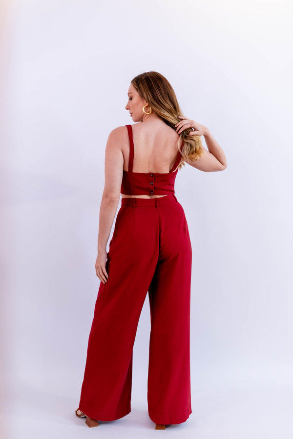 TOP LEVE VERMELHO - LINA BE