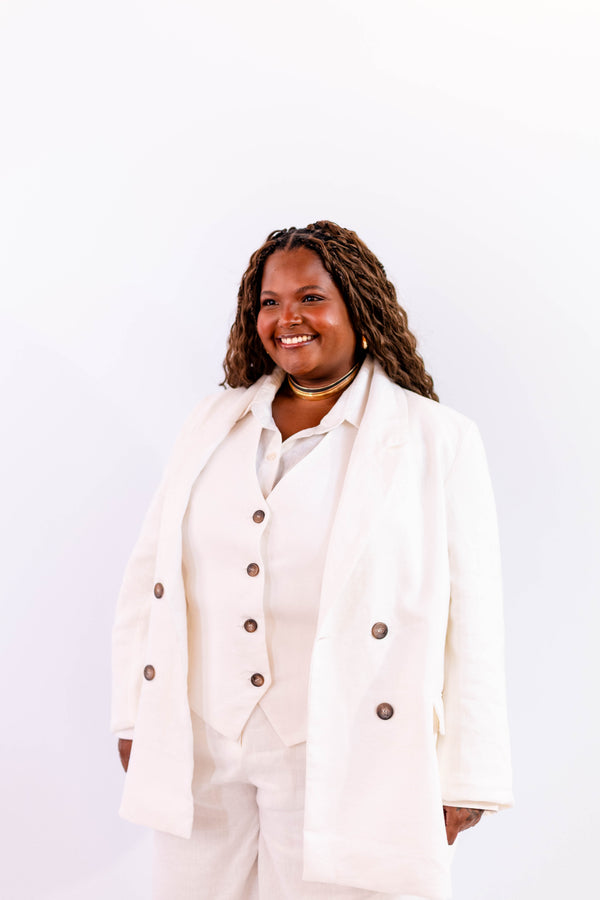BLAZER LINHO OFF-WHITE - LINA BE