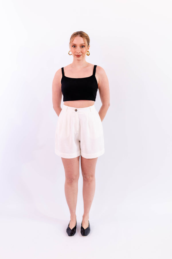 BERMUDA LEVE OFF-WHITE - LINA BE