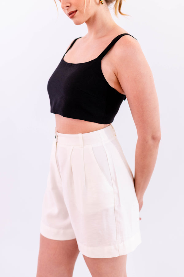 BERMUDA LEVE OFF-WHITE - LINA BE
