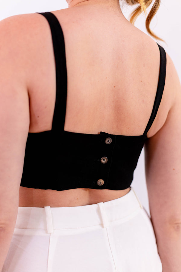 TOP LEVE PRETO - LINA BE