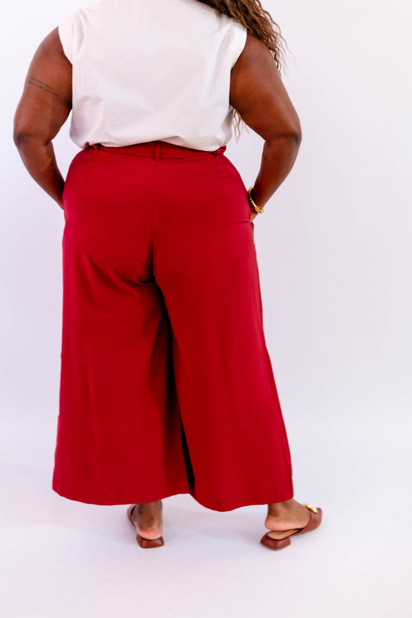 CALÇA PANTACOURT LEVE VERMELHO - LINA BE