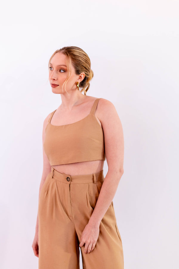 CALÇA PANTACOURT LEVE BEGE - LINA BE