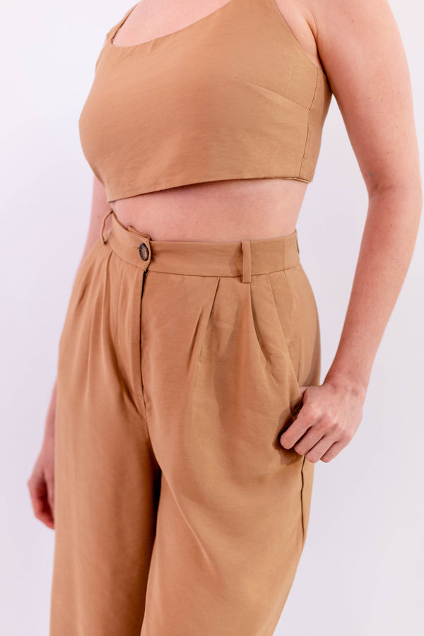 CALÇA PANTACOURT LEVE BEGE - LINA BE