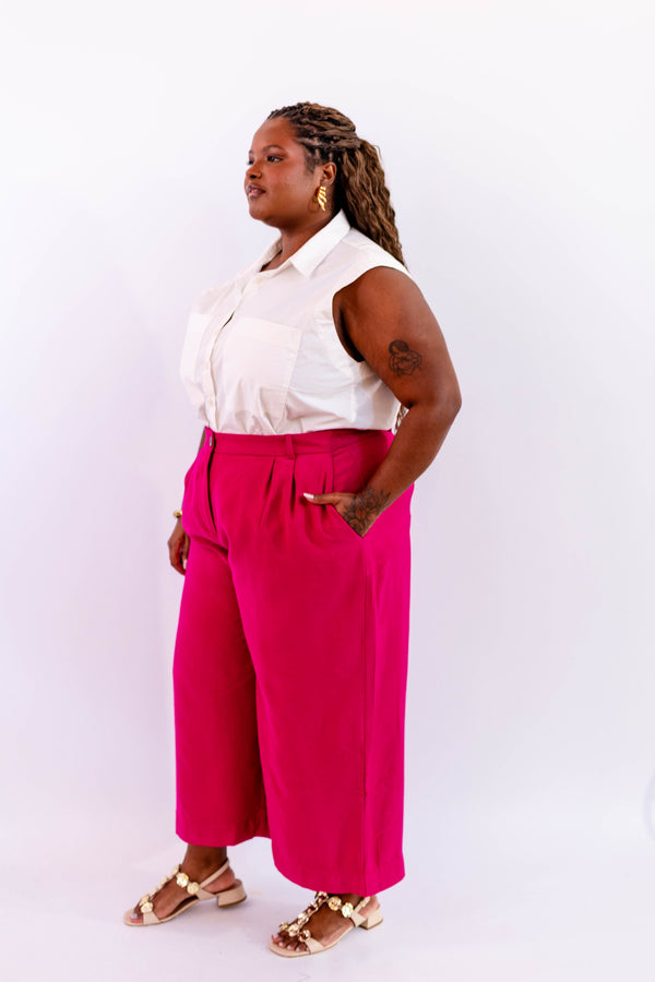CALÇA PANTACOURT LEVE ROSA - LINA BE
