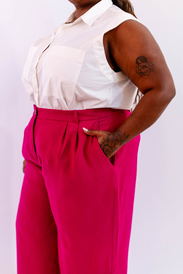 CALÇA PANTACOURT LEVE ROSA - LINA BE
