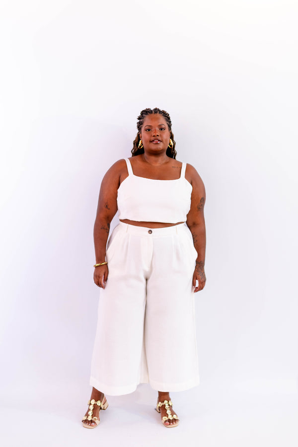 TOP LEVE OFF WHITE - LINA BE
