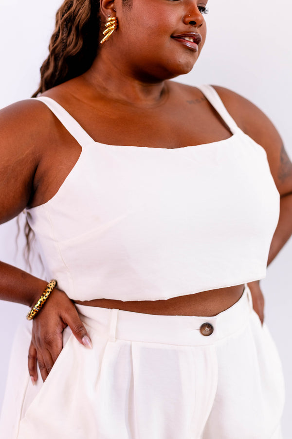 TOP LEVE OFF WHITE - LINA BE