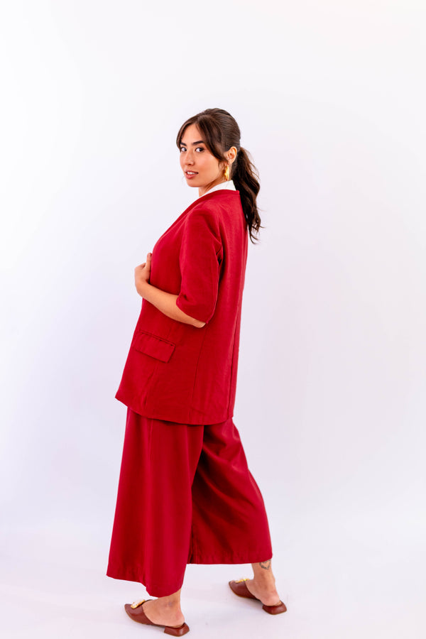 CALÇA PANTACOURT LEVE VERMELHO - LINA BE