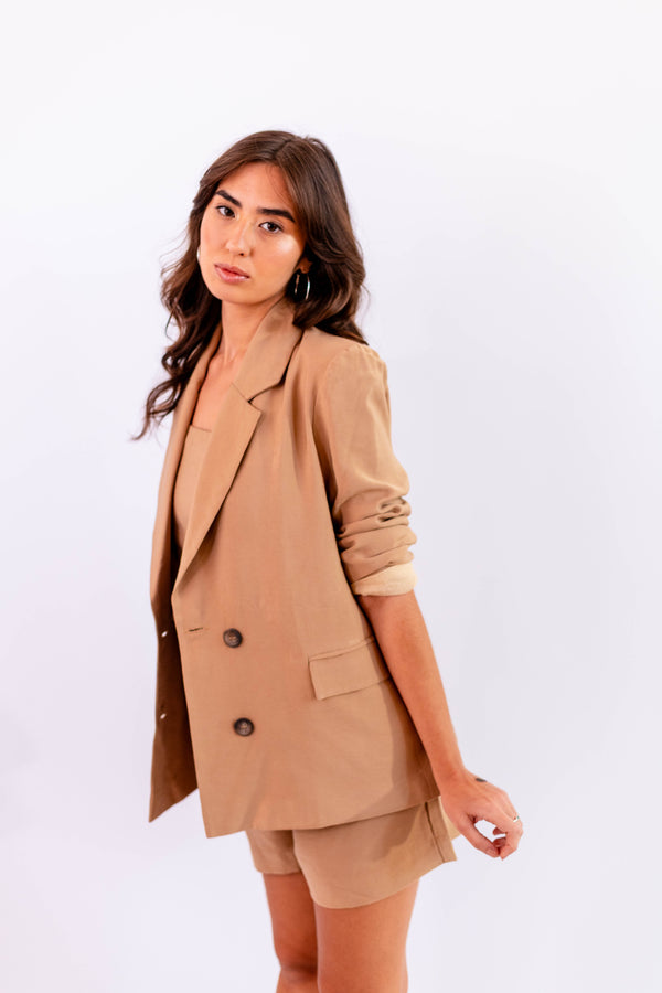 BLAZER LEVE BEGE - LINA BE