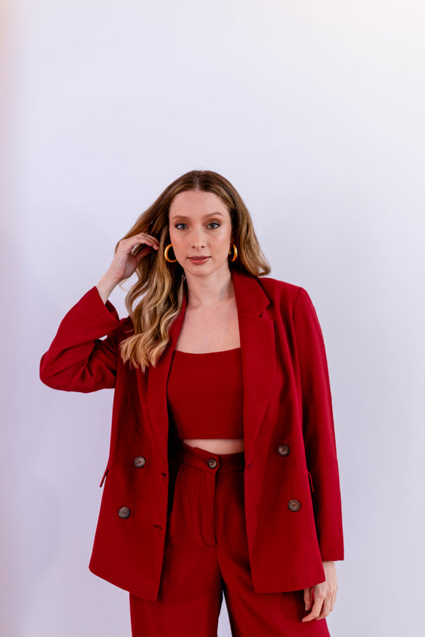 BLAZER LEVE VERMELHO - LINA BE