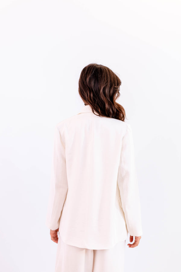 BLAZER LEVE OFF-WHITE - LINA BE
